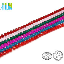 A5040#-2 YIWU Manufacture Glass Special Color Beaded Jewelry Faceted Crystal Rondelle Beads